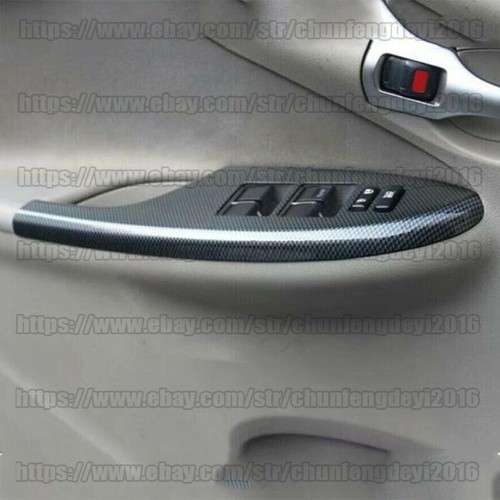 Carbon fiber ABS interior decoration set panel Trim For Toyota Corolla 2007-2013 - Picture 5 of 11