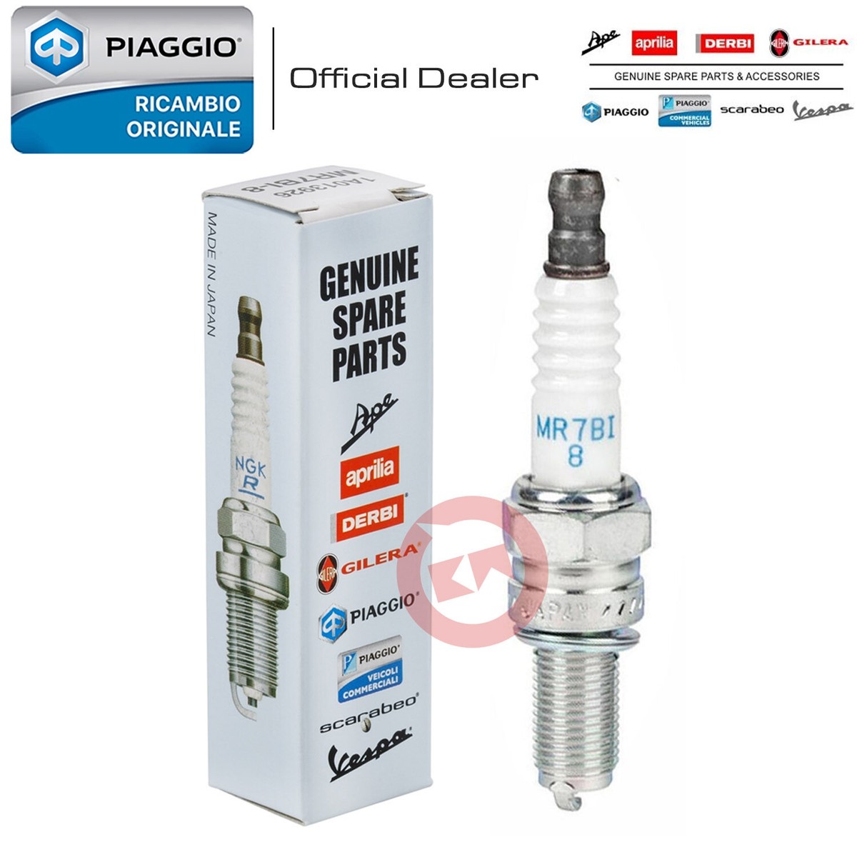 Candela NGK MR7BI-8 | Iridium Per Accensione Efficiente | Riduzione Consumi E Emissioni | Alta Durata