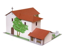 California Mission San Fernando Rey - Paper Model Project Kit