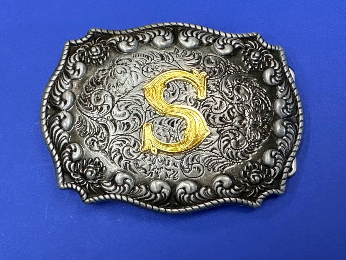 Western belt hot sale buckles with initials