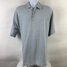 Old Navy Polo Shirt Size XXL Green Striped Men's Short Sleeve 100 Cotton Golf