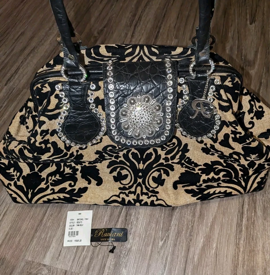 Cartera de tapiz Raviani Bolso de fin de semana Alfombra con joyas Terciopelo Grande EE. UU. Foto 3 de 4