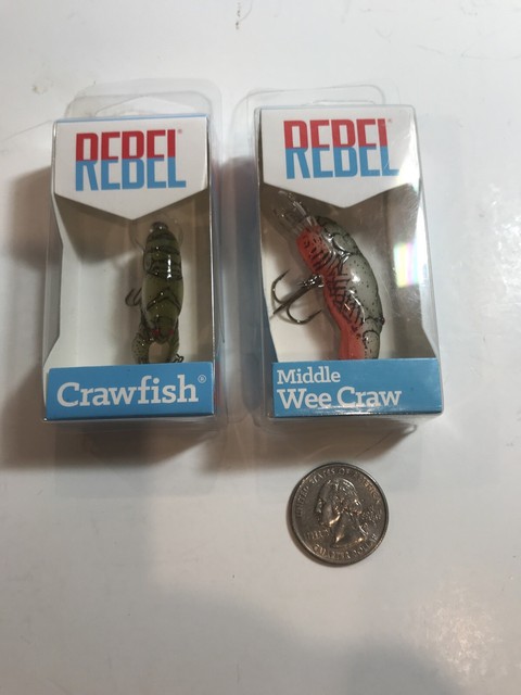 Stream Crawfish Rebel Teeny Wee Crawfish 1//10 oz Fishing Lure