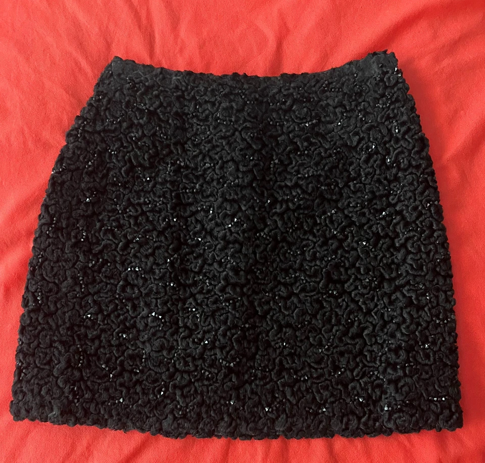GIANNI VERSACE COUTURE Rock Lammfell Optik Vintage Gr. It 42 - Bild 1 von 4
