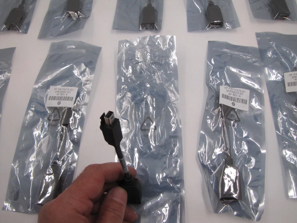 Lot 10x  HP 703216-001 Mini DisplayPort to DisplayPort Adapter Cable Genuine OEM - Image 3 of 4