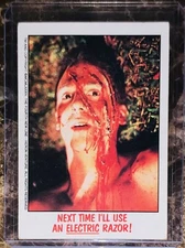 A Nightmare On Elm Street 1984 Card TOPPS Gum Next Time I’ll Use Electric Razor