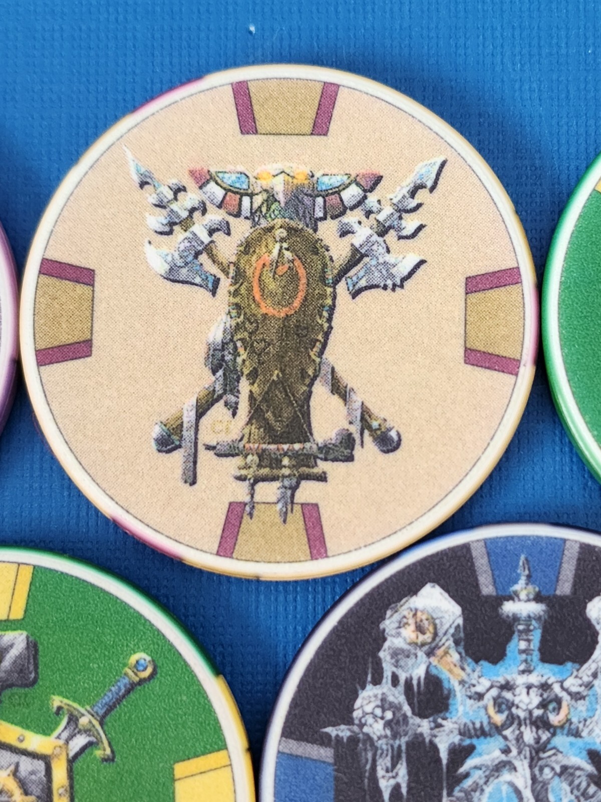 WARCRAFT III Custom Ceramic Poker Chips Chipco / Blizzard Rare Employee Qty 11 eBay