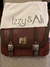 NEW Izzy & Ali Wine Maroon Clutch Bag Vegan Leather