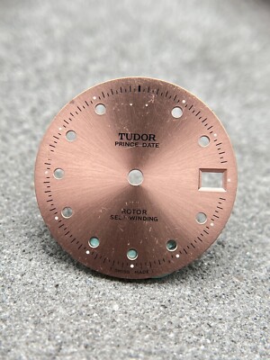 #1038 ORIGINAL TUDOR OYSTER PRINCE DATE SALMON ROSE 26,9mm ZIFFERBLATT DIAL