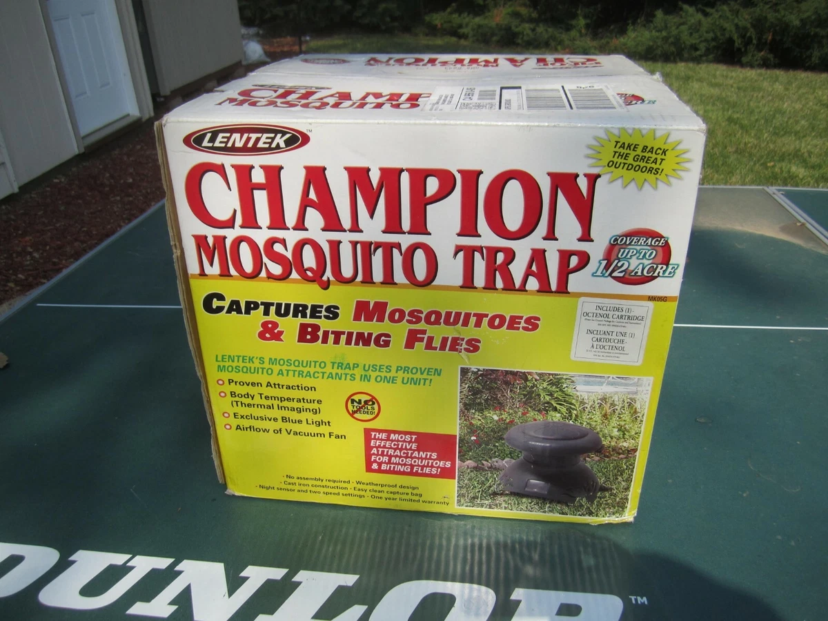 Lentek Champion Mosquito Trap Captures Mosquitos Biting Flies