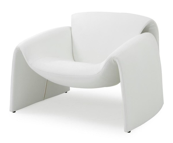 Sessel Design Weiss Stoff Skulptural Futuristisch Komfort Luxus Edel-image