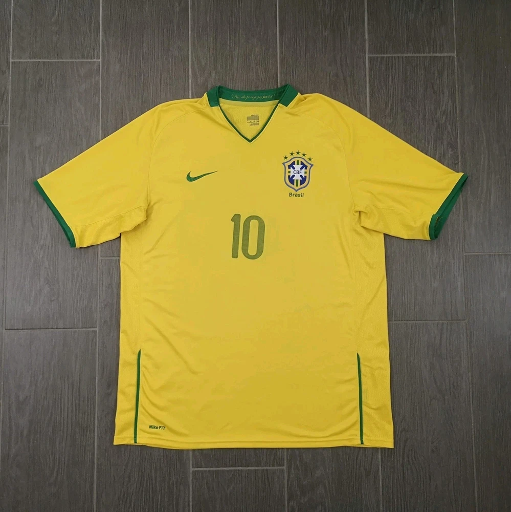 Vintage Retro 2007/08 Brasilien 10 Trikot Größe: XL Pashanim Y2K Fußball Nike