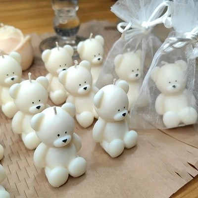 3D Bär Silikon Kerzenform für Seife Wachs Harz Zum Selbermachen Handwerk Home Decor Form UK