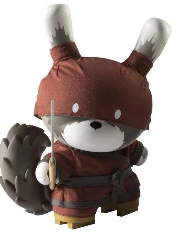 Huck Gee Red RAKU DUNNY set KIDROBOT 8” Vinyl Day & Night Version New In Boxes - Image 2 of 4