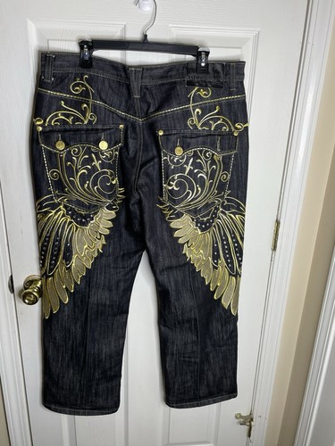 Delf Trading Imperious Jeans Mens 40x32 Denim Y2k 90s Baggy (Read Description) - Picture 3 of 15