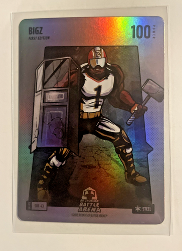 Zion Williamson 2025 Bo Jackson Battle Arena Alpha BIGZ Silver Steel BF Card!