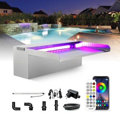 Longrun Bluetooth App Steuerung Edelstahl Pool 30 cm, neutraler Erdton 