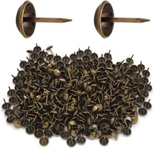 300 Pcs Upholstery Tacks, Bronze, 7/16'' Round Head Furniture Nails, Sofa