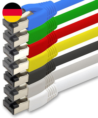 1Attack.De 0,25M Cat 8 Netzwerkkabel CAT8 Kabel Farben Set - 7 Stück Cat.8 Lan 2