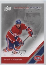 2011-12 Upper Deck McDonald's Montreal Canadiens Yannick Weber #23 t3w