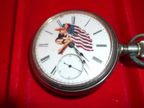 ELGIN WATCH CO 18S 7J PINUP ON  DIAL