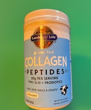 Grass Fed Collagen Peptides, Unflavored, 9.87 oz 280 g Best By 01/04/2026 