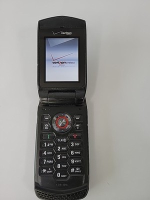 Casio G'zOne Mobile Flip Phone Black - works Read Description
