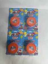 4 Elmer's Gue Pre-Made Slime 4oz Fruity Slushie NEW SEALED Kids Arts Crafts