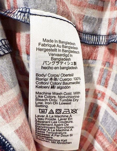 NWT J.CREW J Crew Tissue Turtleneck in Tartan Plaid Cotton Red Blue Women's M - Picture 6 of 7