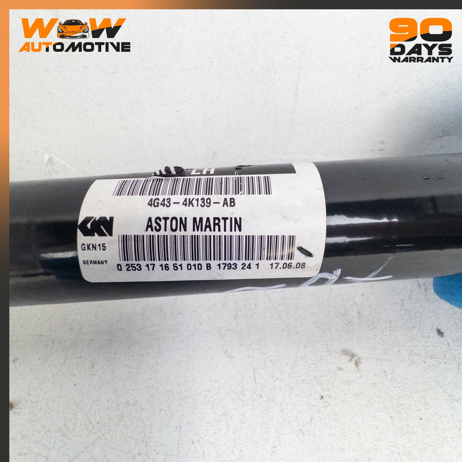 05-24 ASTON MARTIN V8 VANTAGE REAR LEFT DRIVER SIDE AXLE SHAFT HALFSHAFT OEM