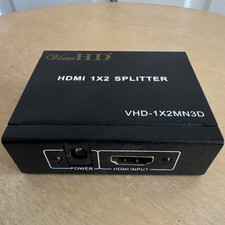ViewHD HDMI 1x2 2-Way Splitter VHD-1X2MN3D w/ Power Adapter Included