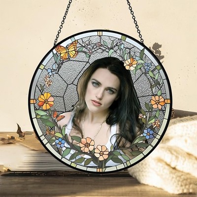 Katie McGrath Stained Glass Suncatcher - Home Window Hanging Ornament