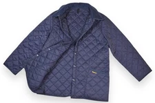 Barbour Liddesdale Jacket Men's Quilt Blue England Classic Size L