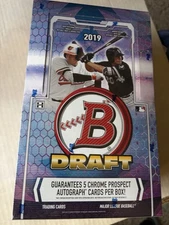 2019 Bowman Draft Super Jumbo Baseball Box - Dent Free Box, 5 Autos/box