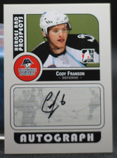 2008-09 In The Game Heroes & Prospects - Autograph - Cody Franson #A-AE