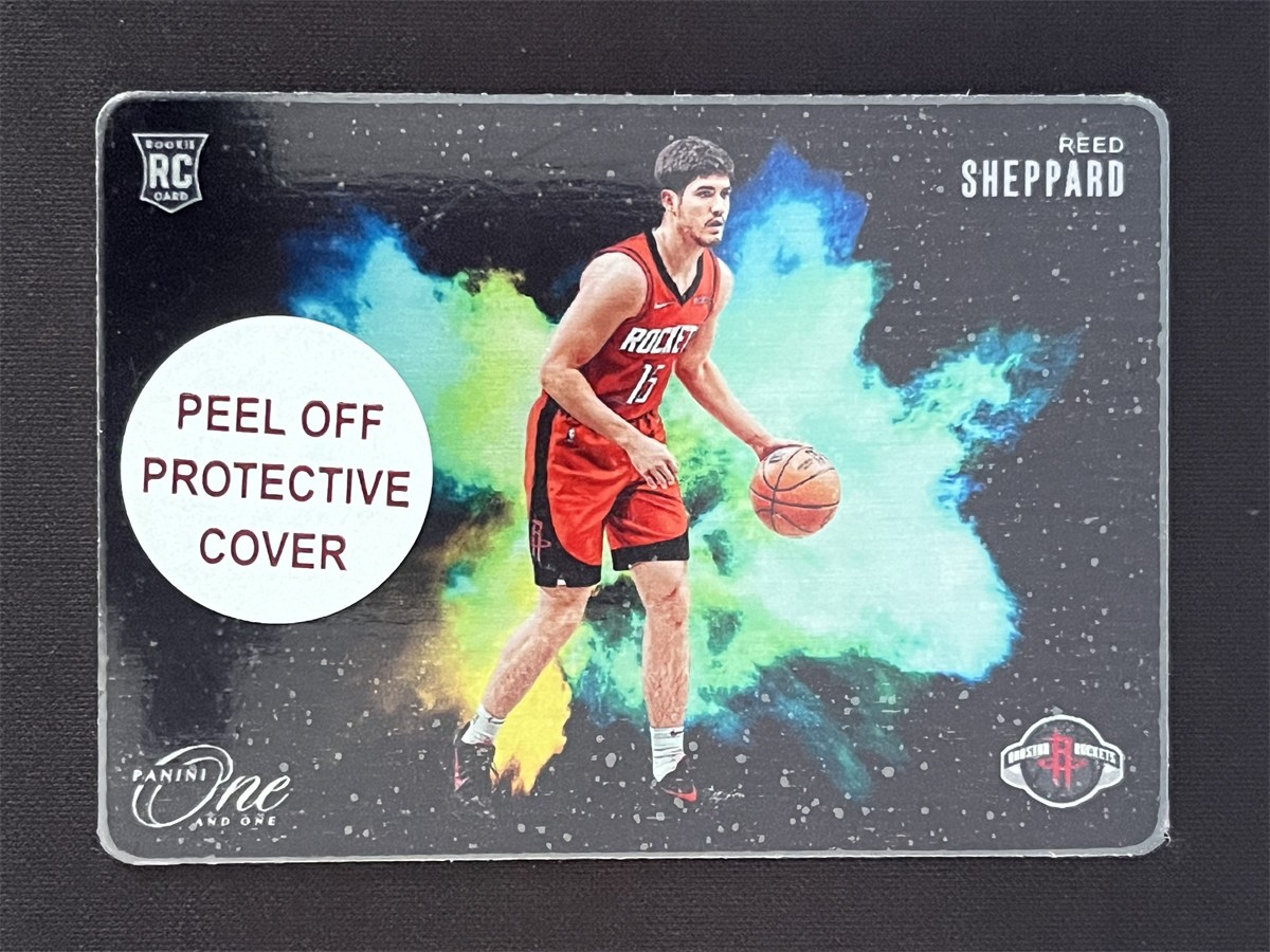 2024-25 One And One Reed Sheppard #7 Metal Black Color Blast RC Case Hit SSP