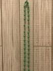 Vtg Green Plastice Beaded Rosary Crucifix Cross Necklace EUC — photo 4