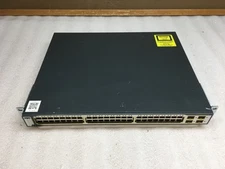 Cisco Catalyst 3750 WS-C3750-48PS-S 48-Port Fast Managed PoE Ethernet Switch