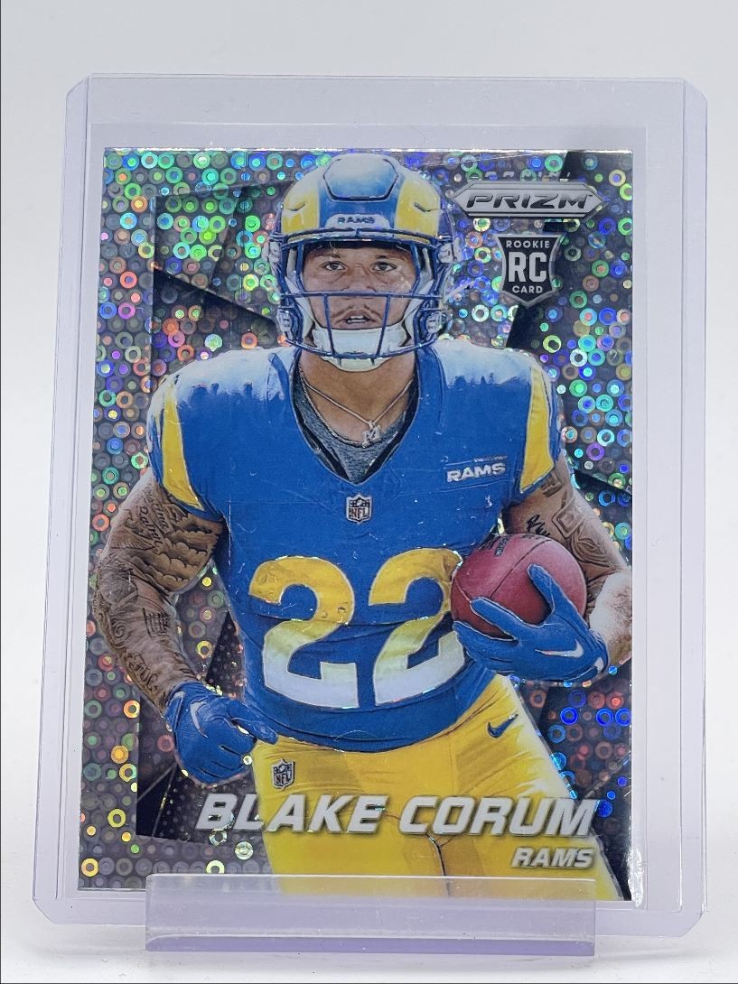 BLAKE CORUM 2024 PANINI PRIZM FLASHBACK ROOKIE NO HUDDLE RC Q4742