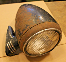 36 1936 Buick Headlight W Sealed Beam Conversion And Broken Stand Good Chrome