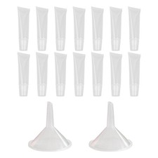 1 juego de tubo de bálsamo labial transparente a prueba de fugas contenedor de cosméticos de viaje recargable
