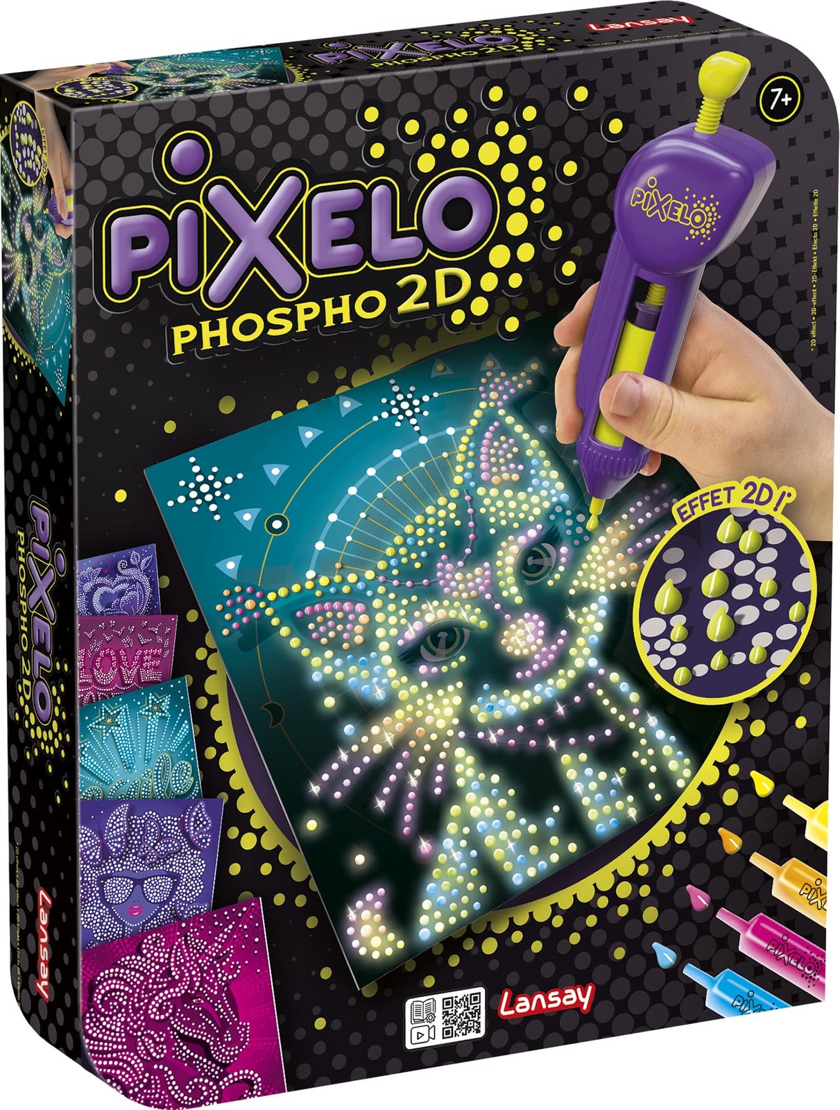 Dessins Phosphorescents aux Effets Pointillés PIXELO Kit Créatif Enfant