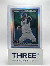 2022 Panini USA Baseball Stars & Stripes - Tristan Bristow #74 Holo Silver...