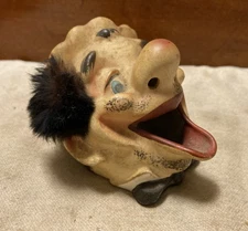 Vintage Artmark Japan Ceramic Open Mouth Clown Ashtray 