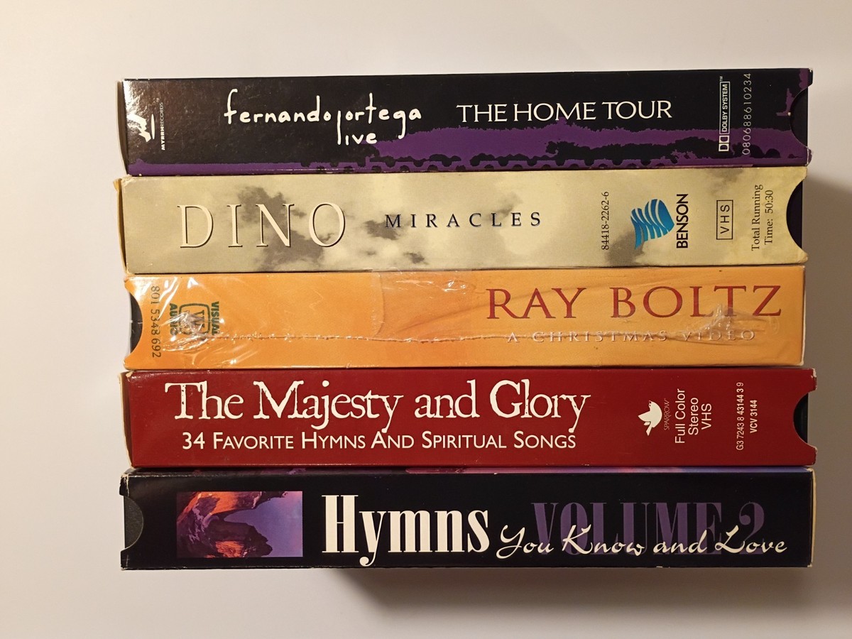 5 VHS lot Fernando Ortega Ray Boltz Dino Kartsonakis Majesty Glory