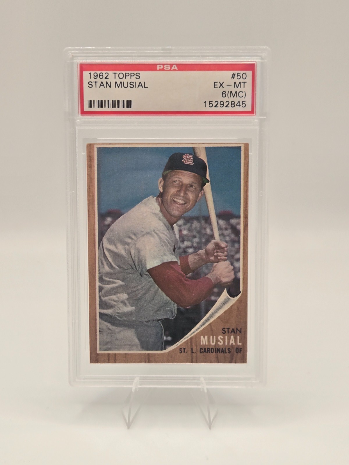 1962 Topps Stan Musial #50 PSA 6 St. Louis Cardinals