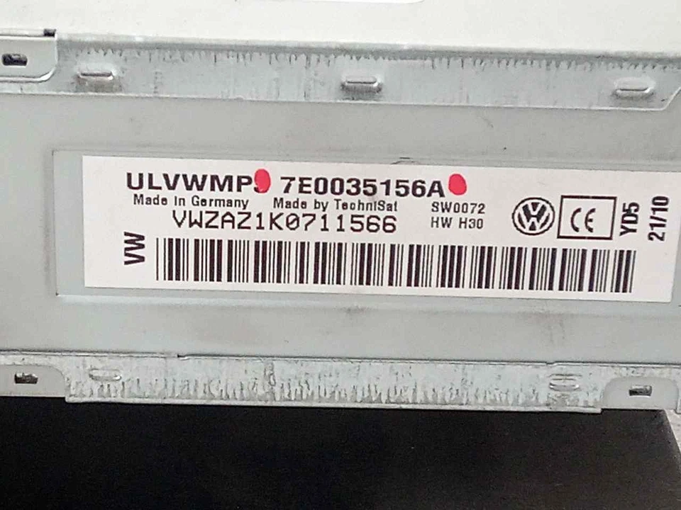 7E0035156A sistema radio per VOLKSWAGEN GOLF VI (5K1) ADVANCE 2003 511241 - Immagine 2 di 4