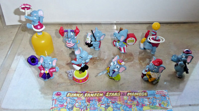 Ü-Ei Figuren Satz 1998 *Funny Fanten Stars in der Manege* ,