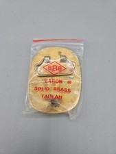 BBB Barons Belt Buckle solid brass Taiwan Raised Edge Vintage