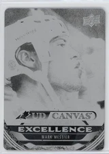 2024-25 UPPER DECK S2 CANVAS BLACK PRINTING PLATE POE MARK MESSIER 1/1 CANADA